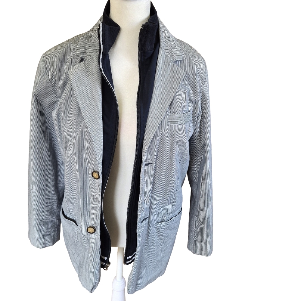 GAP Women's Gray Blazer with Inner Layer - Picture 4 of 7